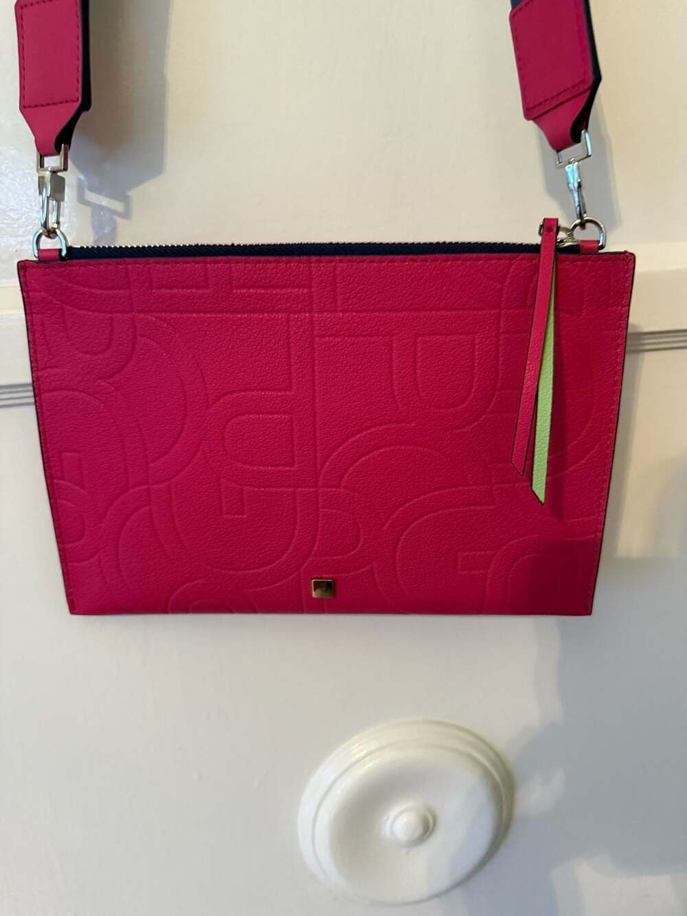 Purificacion Garcia Tandem Crossbody Bag in Fuchsia